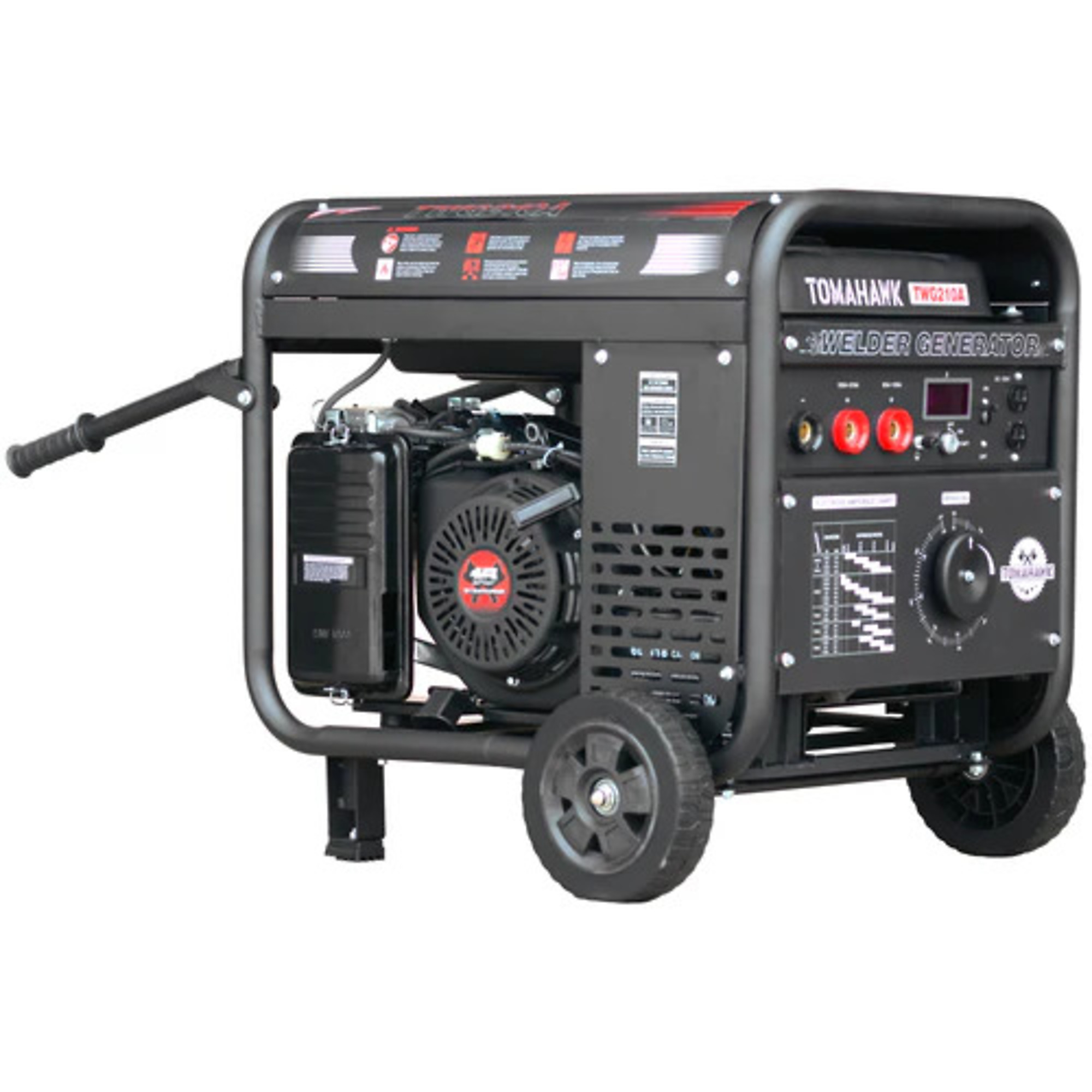 Tomahawk Welder Generator - 120 Volts, 210 Amps, Gas Engine, Wheel Kit, Model# TWG210A
